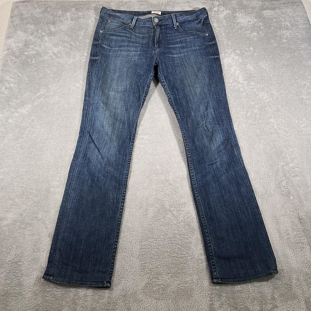 Hudson Jeans Womens 30 Blue Signature Bootcut Stretch Flap Pockets Denim